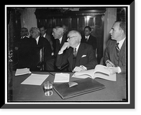 Thomas W. Lamont at Senator Wheeler's committee on the Van Sweringen projects, 3/4/1937, Antique Print