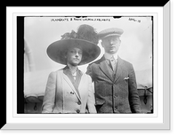 Historic Framed Print, Irma Grats and Baron Lasarin Jablanits,  17-7/8" x 21-7/8"