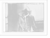 Historic Framed Print, Baron Lasarin Jablanits & wife-to-be, Irma Grats,  17-7/8" x 21-7/8"