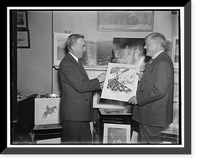 Sen. Joseph C. O'Mahoney, left & Sen. H.H. Schwartz, 3/17/1937, Historic Print