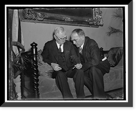 Historic Framed Print, Judiciary" huddle. Washington,  D.C.,  March 19. Vice President Garner (left) and Speaker William Bankhead went into a huddle today [...],  17-7/8" x 21-7/8"