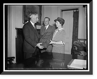 Historic Framed Print, First calculating machine presented to Smithsonian. Washington, D.C., March 31.,  17-7/8" x 21-7/8"