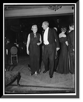 Historic Framed Print, Mrs. J. Borden Harrisman & Ambassador Lindsey,  17-7/8" x 21-7/8"