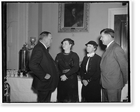 Historic Framed Print, Reception for Governor Browning, 1/37,  17-7/8" x 21-7/8"