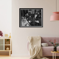 Historic Framed Print, Reception for Governor Browning, [1/37] - 2,  17-7/8" x 21-7/8"