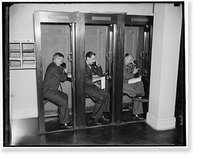 Reporters in White House press room, Vintage Wall Art