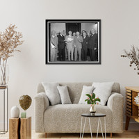 Rep. Hatton Summers; Rep. Albert Thomas; Capt. J.W. Flanagan; Rep. Sam Rayburn; Vice. Pres. Garner; Sen. Morris Sheppard; Sen. Tom Connolly, Vintage Poster
