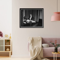 Historic Framed Print, Martha McPherson, Secretary to the Secretary of War Harry Woodring - 2,  17-7/8" x 21-7/8"