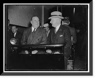 On way to special session. Washington, D.C., November 15. Senator Champ Clark of Missouri and Senator Royal S. Copeland, of New York, travel the senate subway on their way to the opening of the spe