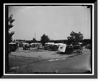 Trailer camp, 6/4/37 - 5 Classic, Antique Print