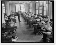 Historic Framed Print, Baltimore, MD. For every Social Security Account Number issued an emploee master card" is made in the Social Security Board Records Office.,  17-7/8" x 21-7/8"