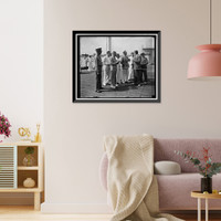 Historic Framed Print, Newsmen kept at a distance. Annapolis, MD, June 25.,  17-7/8" x 21-7/8"