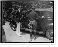 Owl's Nest well guarded for wedding. Wilmington, Del., July 1. Extreme precautions were taken at Owl's Nest home of the Duponts, following wedding of Franklin D. Roosevelt, Jr., and Ethel Dupont ye