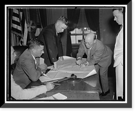 Historic Framed Print, Ed. A. Smith, Labor Relation Board; Stanley Switter, Chief of Police [&agrave;]; Luther Day, Alty for Rep. Steel,  17-7/8" x 21-7/8"