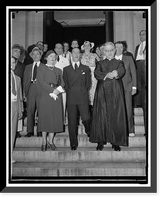 Historic Framed Print, Italian Ambassador attends memorial services for Marconi. Washington D.C. July 24.,  17-7/8" x 21-7/8"
