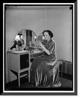 Historic Framed Print, Washington D.C. July 27. One of the most beautiful of the Senate Ladies, Mrs. Claude Pepper, Wife of the Senator from Florida , needs little artificial makeup to enhance her beauty.,  17-7/8" x 21-7/8"