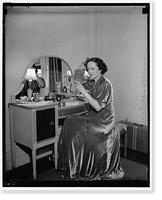 Historic Framed Print, Washington D.C. July 27. One of the most beautiful of the Senate Ladies, Mrs. Claude Pepper, Wife of the Senator from Florida , needs little artificial makeup to enhance her beauty.,  17-7/8" x 21-7/8"