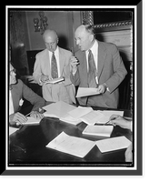 Historic Framed Print, Colorado Senator. Washington, D.C., July 29. A new and informal picture of Senator Alva B. Adams of Colorado, 7/29/37,  17-7/8" x 21-7/8"