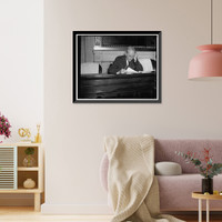 Historic Framed Print, Senator from Utah. Washington, D.C., Aug. 19. A new informal snapshot of Senator William H. King of Utah,  17-7/8" x 21-7/8"