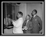Historic Framed Print, Buying tickets at Capitol, left to right: Maury Maverick, Tex.; Knute Hill, Wash; John M. Huston,  17-7/8" x 21-7/8"