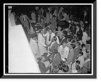 Speaker bids goodbye to members. Washington D.C. Aug 21. Speaker of the House bankhead bids goodbye to fellow members of Congress as the first sessions of the 75th Congress adjourned tonight, 8/21/