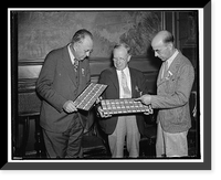 Rare old coins on display at numismatic convention. Washington, D.C. Aug. 24, Antique Print