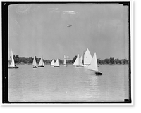 Sailboat races get under way on Potomac. Washington, D.C., Sept. 18, Antique Wall Art