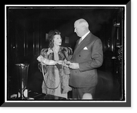 Historic Framed Print, Glamorous Ann Rutherford, MGM Star, received by Postmaster General James A. Farley, 10/25/39,  17-7/8" x 21-7/8"