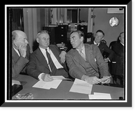 Historic Framed Print, [Rep. Hamilton Fish on neutrality. Washington, D.C., Oct. 30. After the House Rules Committee Session, Rep. Hamilton Fish was interviewed by the press.,  17-7/8" x 21-7/8"