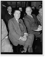 Historic Framed Print, Monopoly Committee adviser. Washington, D.C., Nov. 2. John V. W. Reynders, U.S. Department of Commerce adviser to the National Monopoly Committee, snapped at today's session of the committee hearing,  17-7/8" x 21-7/8"