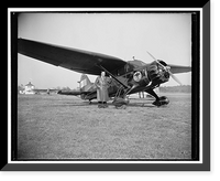 Historic Framed Print, Rev. Paul Schulte [with airplane],  17-7/8" x 21-7/8"