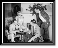 Thurman Arnold, Thurmond, Jr. standing, George Longan playing chess Classic, Antique Poster