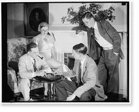 Thurman Arnold, Thurmond, Jr. standing, George Longan playing chess Classic, Antique Poster