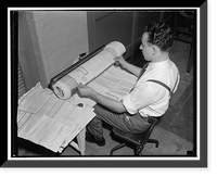 National Archives. Washington, D.C., Nov. 22. After leaving the humidifying chamber, the documents are brought to the special ironers to take all remaining wrinkles out, Historic Reproduction