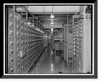 National Archives. Washington, D.C., Nov. 22. Another one of the spacious filing spaces in the National Archives: the Division of Commerce Department Archives, Vintage Print
