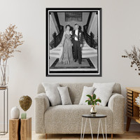 Historic Framed Print, Czech Minister and wife leave for White House diplomatic reception. Washington, D.C., Dec. 14.,  17-7/8" x 21-7/8"