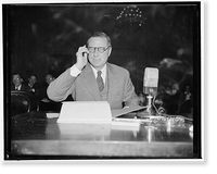 Historic Framed Print, NLRB Investigating Committee quizzes Edwin S. Smith, Board member. Washington, D.C., Dec. 15. While testifying before the House Committee Investigating the National Labor Relations Board today, Edwin S.,  17-7/8" x 21-7/8"