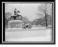 Historic Framed Print, [White House in snow] - 2,  17-7/8" x 21-7/8"