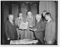 Antique Portrait - Vice President John N. Garner and group, 1939