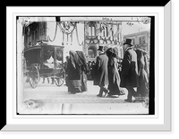 Historic Framed Print, Bjornson family in funeral procession,  17-7/8" x 21-7/8"