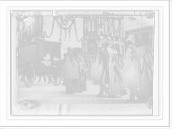 Historic Framed Print, Bjornson family in funeral procession,  17-7/8" x 21-7/8"