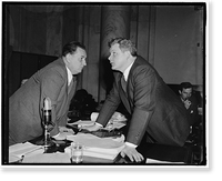 Historic Framed Print, Leon Henderson & Gerhard Gessell. Sat. Eve. Post,  17-7/8" x 21-7/8"