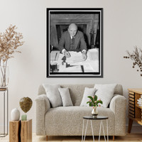 Historic Framed Print, Colorado Senator. Washington, D.C., March 2. A new informal picture of Senator Alva B. Adams, Democrat from Colorado, 3-2-40,  17-7/8" x 21-7/8"