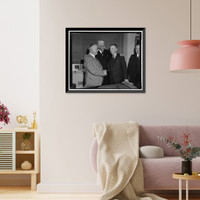 The C.C.C. swears in new director. Washington, D.C., March 7. While William Green, president of the AF of L, and Federal Security Administrator Paul V. McNutt, look on, James J. Timeless Wall Art P