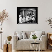 Historic Framed Print, Patent Office files. Washington, D.C., Feb. 29. Employees in the patent office file room. Approximately 2,180,00 patents are kept on file for public use, 2-29-40,  17-7/8" x 21-7/8"