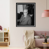Historic Framed Print, Frank Kent, columnist for Baltimore Sun, 3-15-40,  17-7/8" x 21-7/8"