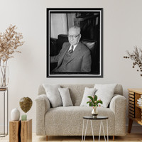Historic Framed Print, Frank Kent, columnist for Baltimore Sun, 3-15-40,  17-7/8" x 21-7/8"