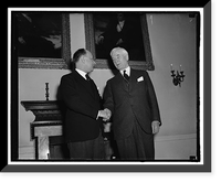 Cordell Hull (right) with unidentified, Historic Reproduction