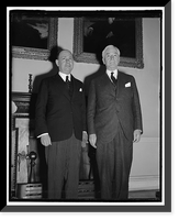 Cordell Hull (right) with unidentified - 2, Historic Reproduction