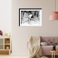 Historic Framed Print, Manicuring elephants, Central Park - 3,  17-7/8" x 21-7/8"